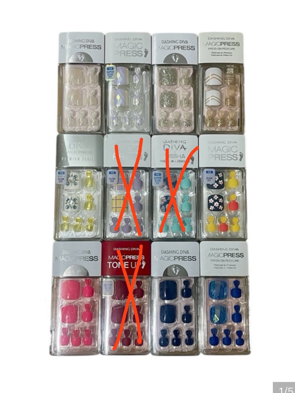 Dashing Diva Press-On Pedicure Sets - CHOOSE YOUR DESIGN- $14 Each or 2 for $25